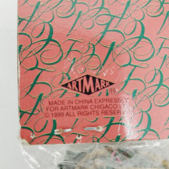 Handmade 9" Sisal & Wood  Ornament Christmas Angel NEW Deadstock Artman - Picture 5 of 5